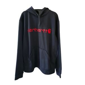 Carhartt Relaxed Fit Gray Pullover  Hoodie Size L
